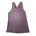 thumbnail image 2 of Baywell Women's Base Layer Tank Top Milk Silk Vest Summer Workout Tank-Top Sleeveless Camisole Purple XL, 2 of 3