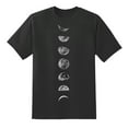 thumbnail image 1 of Black The Phases of The Moon Funny Design Mens Graphic T Shirts, 1 of 1