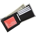 thumbnail image 5 of Men's Genuine Leather Bifold Multi Card ID Center Flap Wallet with Graphics $100 Bill, 5 of 9