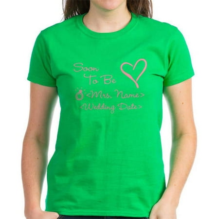 Personalized Customize Soon To Be Mrs. (Name) Women's Dark T-Shirt