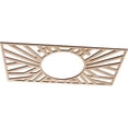 thumbnail image 2 of Ekena Millwork 32"W x 16"H x 11 7/8"ID x 1/4"T Hoover Wood Fretwork Pierced Ceiling Medallion, Alder, 2 of 3