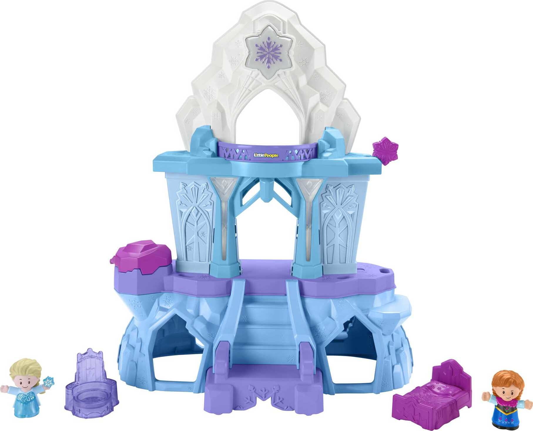 Disney Frozen Toy, Little People Musical Playset with Anna & Elsa, Elsa ...