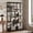 Grey, variant on Fnova Tall Bookshelf, 9-Open Display Storage Shelf, Industrial Etagere Bookcase for Living Room, Home Office, Rustic Brown