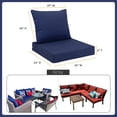 thumbnail image 2 of Juego de cojines para asiento exterior Favoyard impermeable 60 x 60 cm, 2 of 6