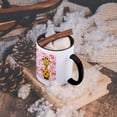 thumbnail image 5 of 3dRose, Adorable Giraffe With Hearts - Cute Animal Art - Childrens Art, 11oz Two-Tone Black Mug, 5 of 7