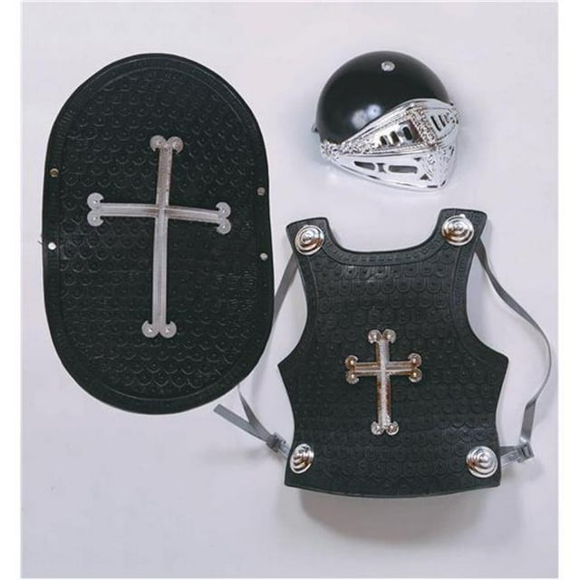 RG Costumes 65210 Black Knight Ensemble de Costume 4 Pcs - Taille Enfant