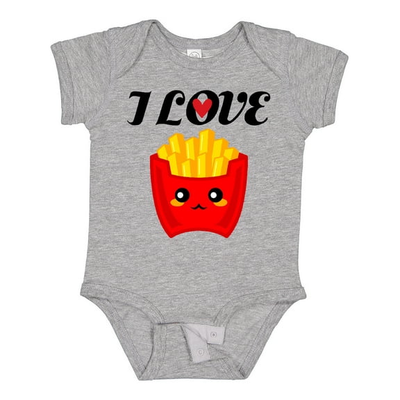 Inktastic Fry Lover I Love French Fries Boys or Girls Baby Bodysuit
