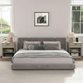thumbnail image 5 of Resenkos Wood Nightstand With Charging Station, Bedside Table With Wood Drawers And Open Shelf, Night Stand With Storage For Bedroom, Gray, 5 of 12