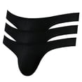 thumbnail image 1 of Pdbokew Men's Thongs Underwear Comfortable T-Back G-String 3Pack Small, 1 of 4