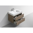 thumbnail image 5 of Kubebath Bliss 30" Butternut Wall Mount Modern Bathroom Vanity, 5 of 6
