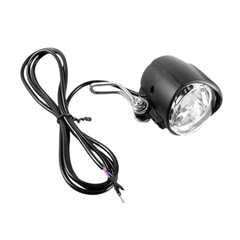 2 In 1 Headlight Front Light LED Lamp Horn For Electric Bicycle E-Bike Black 