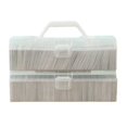 thumbnail image 1 of Trading Card Storage Box - Large Capacity Transparent Plastic Organizer with Handheld Flip Lid for Home Office Use, 1 of 5