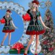 thumbnail image 3 of Disfraz de Papá Noel para adultos, Navidad, carnaval, fiesta de Navidad, Festival de elfo, pareja, disfraz de escenario, 3 of 5
