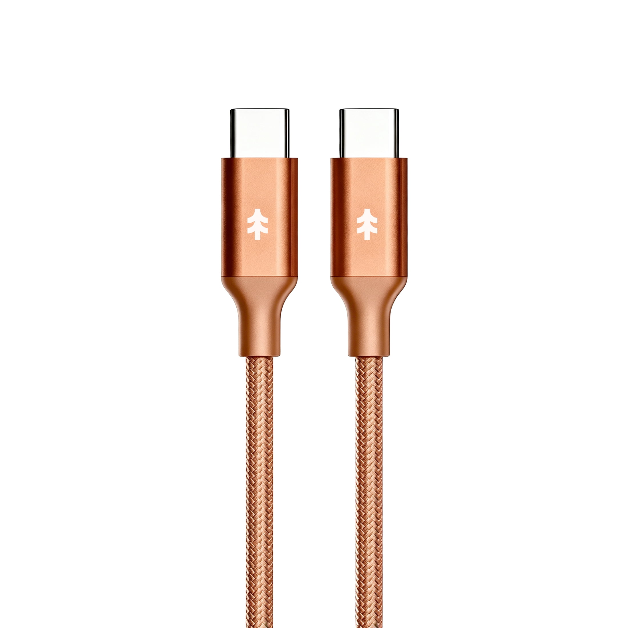 Swiss Tech Kabel M240 3 ft 240W Magnetic Self-Coiling USB-C Charging Cable, Terra Orange