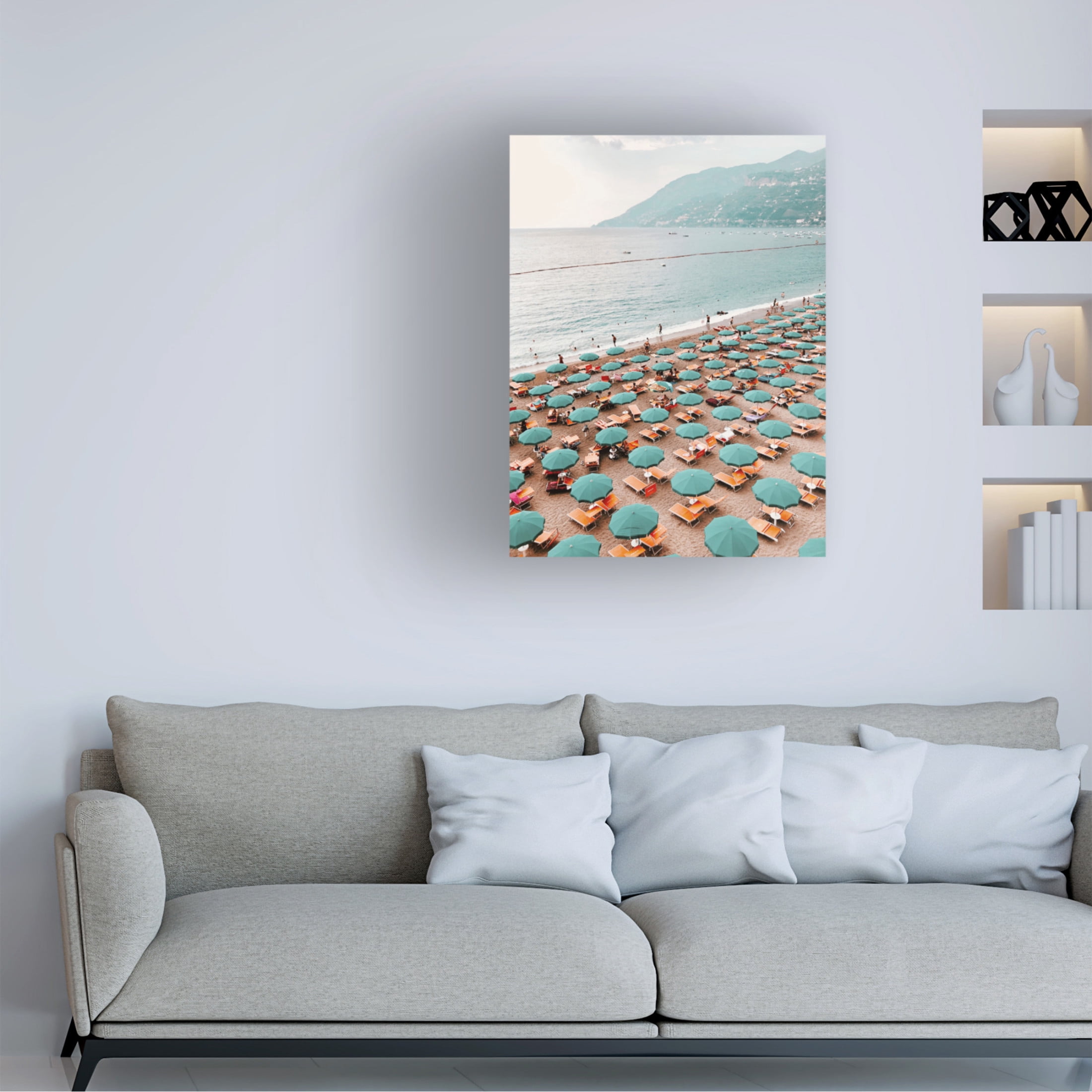 Canvas Wall Art - Krista Broadway 'Jacmel' Wall Art for Living Room, Bedroom, or Office Décor by Trademark Fine Art - 35 x 47 Inches