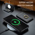 thumbnail image 5 of 2 in 1 Function Detachable Magnetic Phone Cases Compatible with Samsung Galaxy S24 Case with Card Holder Ring, Compatible with Magsafe Wallet, Slim Fit PU Leather Men RFID Blocking, Black, 5 of 10