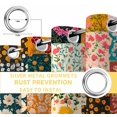 thumbnail image 6 of Spring Floral Blackout Curtains for Bedroom/Living Room, Thermal Insulated Kitchen Curtains, Summer Botanical Vintage Checkered Colorful Grommet Darkening Window Treatment Drapes 52"x72"x2, 6 of 8