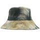 thumbnail image 1 of Sombrero de pescador reversible con estampado tie-dye de algodón para mujer, plegable, ideal para viajar. Verde Oscuro + Caqui, 1 of 9