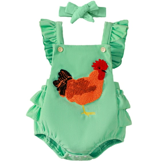 Odeerbi Infant Boys Girls Corduroy Romper Jumpsuit Baby Clothes Baby Crawling Suit Long Bodysuit Summer Newborn Pajamas Green