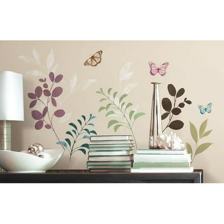 Botanical Butterfly Peel and Stick Wall Decals