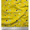 thumbnail image 1 of Soimoi Yellow Poly Georgette Fabric Ice Cream & Cupcakes Food Print Fabric by Yard 52 Inch Wide, 1 of 3