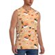 thumbnail image 2 of Fotbe Funny Sushi Men's Camiseta sin Mangas Estampada para Hombres, Playera Casual para Gimnasio, Entrenamiento, Playa-3X-Large, 2 of 7