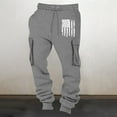 thumbnail image 2 of Styesk Men's Pants Men's Fashion Drawstring Elastic Waist Solid Color Casual Sweat Length Pants, 2 of 4