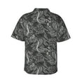 thumbnail image 4 of Xecao Snake print Hawaiian shirt - a stylish short-sleeve button-down for men, perfect for casual beach and tropical outings., 4 of 9