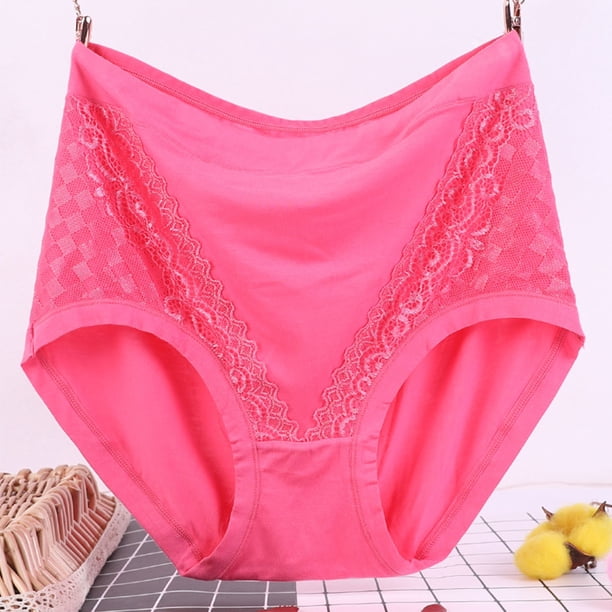 Puntoco Ropa interior para mujer, bragas de cintura alta, suaves y transpirables, bragas elásticas, bragas sin costuras para mujer