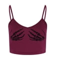 thumbnail image 4 of CEHVOM Womens Summer Fashion Magic Claw Print Tube Top Strap Close-fitting Vest, 4 of 5