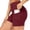 #01Wine, variant on Women's 10"/ 8"/ 5"/ 2" High Waist Active Running Shorts, Womens Biker Shorts