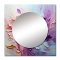 thumbnail image 2 of Designart "Whirling Dream " Abstract Spirals Pink Large Square Mirror - Square Bedroom Mirror Printed Wall Decor - Transitional Square Printed Wall Mirror Art, 2 of 5