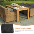 thumbnail image 2 of Funda impermeable para muebles a prueba de polvo, lona, ​​213 x 132 x 74 cm (negro), 2 of 4