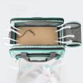 thumbnail image 5 of Bolsa de transporte para mascotas, transpirable, plegable, para viajes al aire libre, para perros y gatos, bolso de mano portátil, suministros de transporte para mascotas, gris, 5 of 5