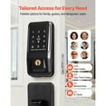 thumbnail image 2 of KFFKFF Keyless Entry Door Lock with Handle Set, Touchpad Electronic Deadbolt with IC Card, Customizable User Codes, Keyed Entry, Auto Lock, 2 of 9