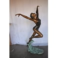 thumbnail image 5 of Nifao Ballet Dancer Performing on Stage Bronze Statue – Outdoor Garden Decor Sculpture, 45"L x 27"W x 71"H, 5 of 12