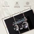 thumbnail image 6 of Elephant Stock Black Boombox Wall Art - Horizontal Multi Panel Canvas - Living Room Wall Decor - Music Multi Panel - Black And White Decor - 74" x 48", 6 of 8