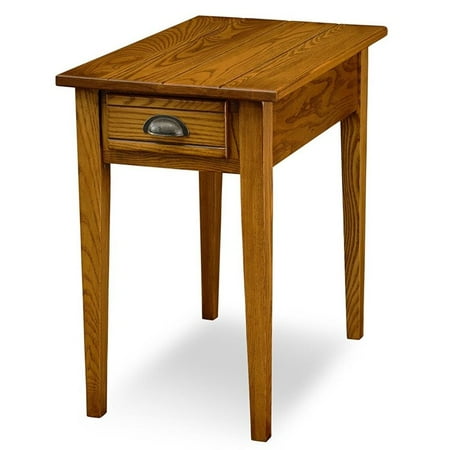 Leick Furniture Bin Pull Chairside End Table In Candleglow Finish