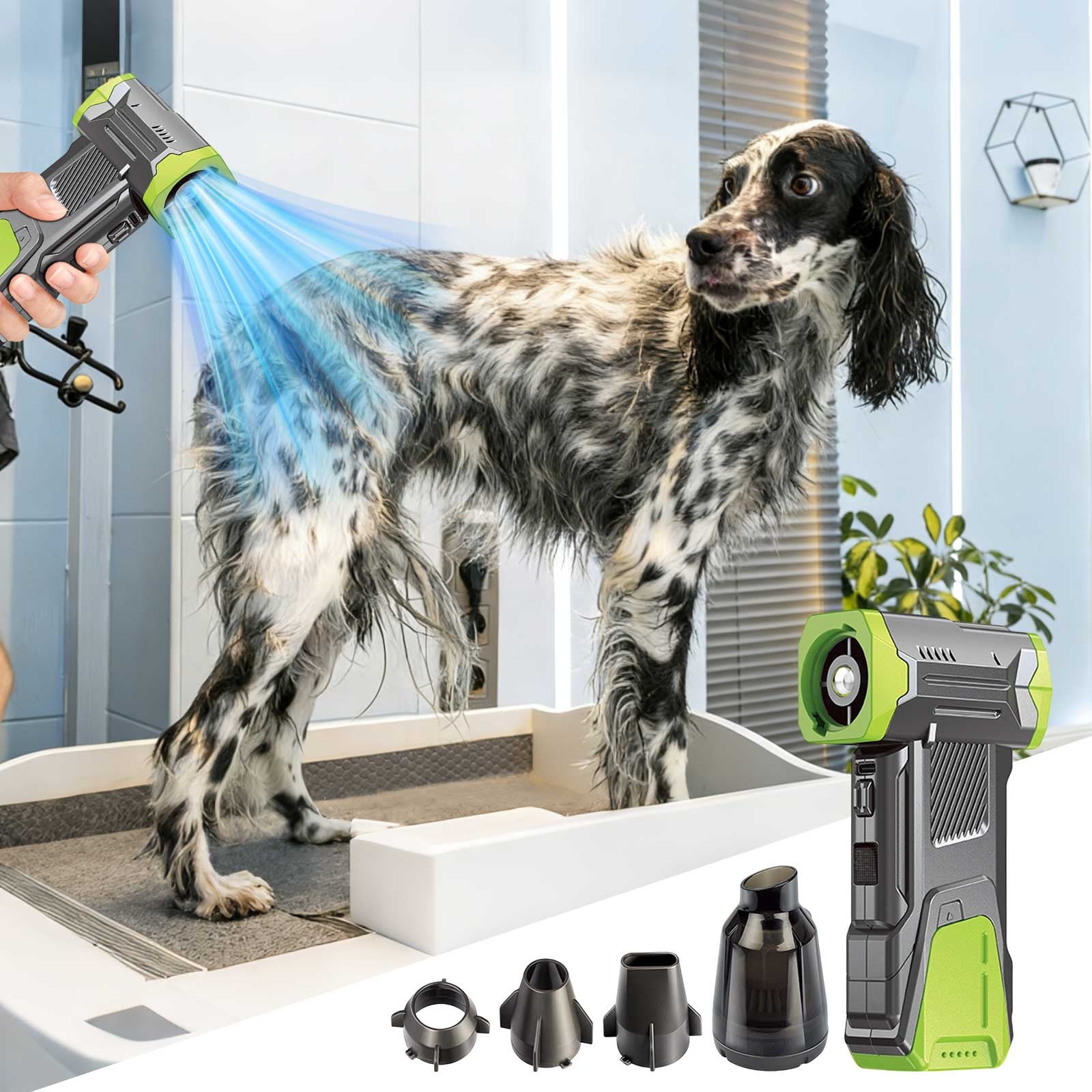 High Speed Handheld Fan Blower, Cordless Air Duster with Multiple Wind Speeds Long Battery Life Portable Cleaner, Electric Air Blower for Car Cleaning Camping Outdoor