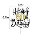 thumbnail image 3 of Cake Topper Ruscalin Feliz 50.º Cumpleaños Decoración para Fiesta, 3 of 7