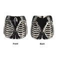 thumbnail image 3 of Rocae Skeletons Love Flowers for Women's Athletic Shorts Workout Hiking Shorts Athletic Shorts for Running, Yoga, Gym, Sports-Small, 3 of 7