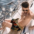thumbnail image 2 of luoweisi Men's Beach Shorts Quick Dry Swim Trunks with Mesh Lining Butterfly L, 2 of 5