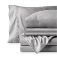 thumbnail image 3 of Bare Home Luxury Bed Sheet Set - Premium 1800 Collection - 6 Piece - California King, Light Gray, 3 of 8