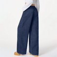 thumbnail image 5 of Women's Pants Fashion Casual Pants For Women Lazy Style High Waisted Casual Versatile Drape Wide Leg, 5 of 7