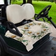 thumbnail image 2 of Golf Cart Seat Covers for 2 Seater,White Daisy Microfiber Cart Seat Towel Blanket,Spring Flowers Watercolor Floral Beige Absorbent Breathable Non Slip Bench Seats Protector for Golf Course 51"x31", 2 of 9
