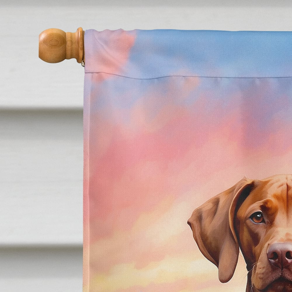 Vizsla Two Hearts House Flag 28 in x 40 in