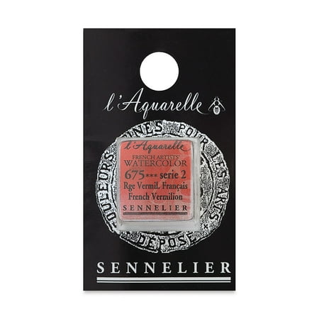 UPC: 3046450114581 | Sennelier French Artists Watercolor – French Vermilion Half Pan