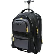 TPRC by Travelers Club 19" Polyester Rolling Backpack - Black