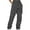 Dark Gray, variant on Clearance! Hontri Ladies' Solid Drawstring Elastic Waist Pocket Pants Slacks Plus Size Pants Black 4Xl