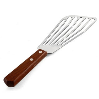Slotted Fish Spatula Stainless Steel - 11-inch Thin Spatula Heat Resistant  with ABS Solid Handle - F…See more Slotted Fish Spatula Stainless Steel 